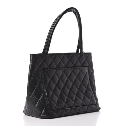 Chanel Caviar Quilted Medallion Tote Black 3 of 13