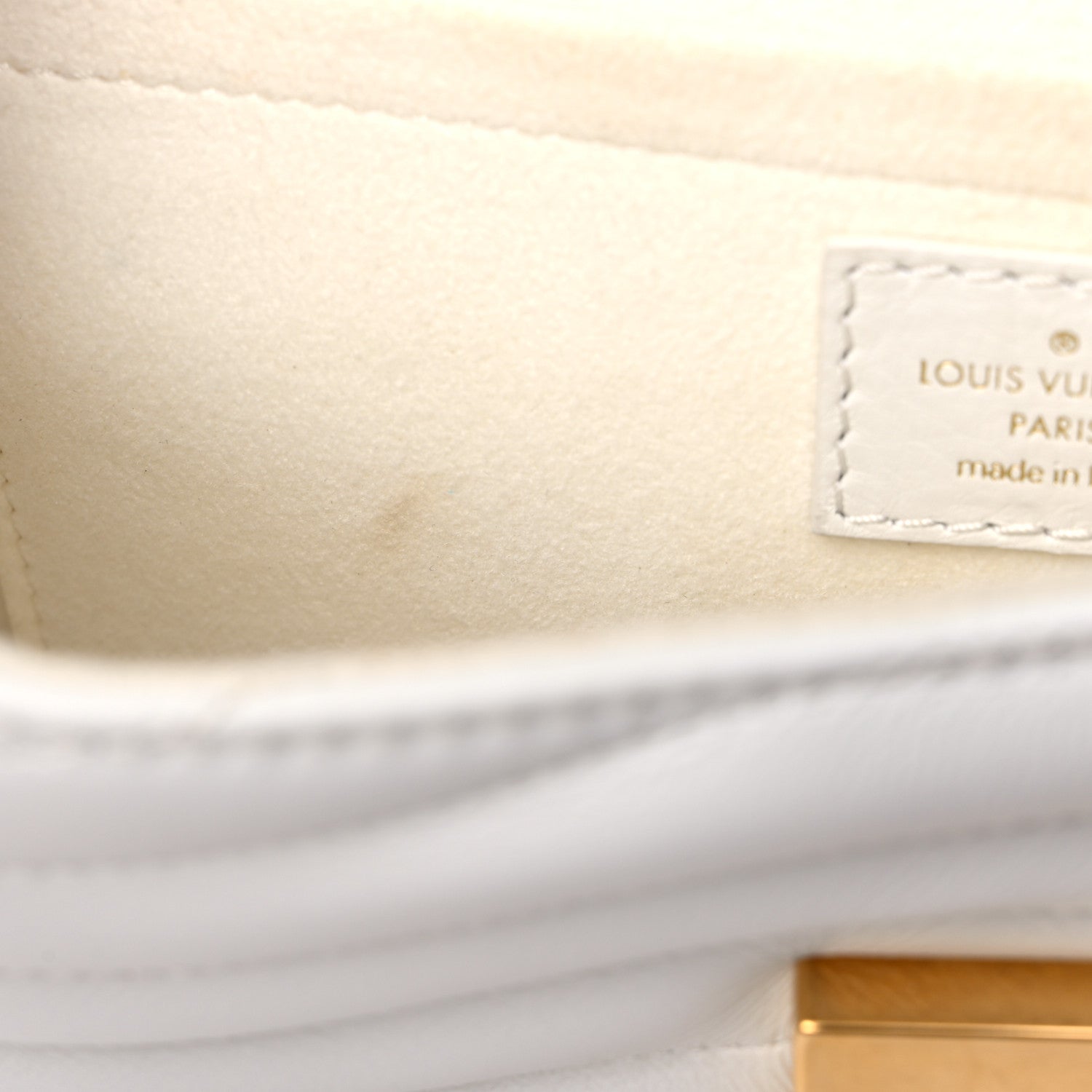 Louis Vuitton Calfskin New Wave Chain PM White 9 of 11