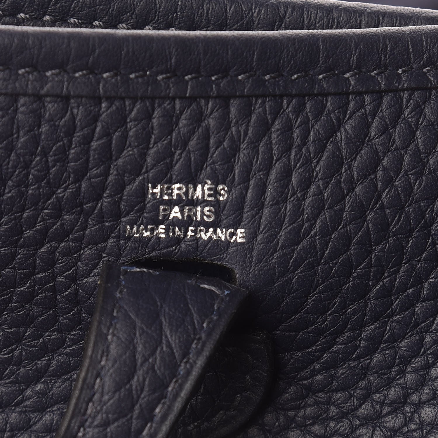 Hermes Taurillon Clemence Amazone Evelyne TPM Bleu Nuit Bleu Indigo 6 of 10