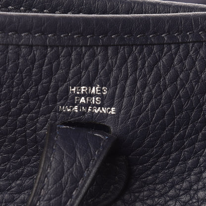 Hermes Taurillon Clemence Amazone Evelyne TPM Bleu Nuit Bleu Indigo 6 of 10