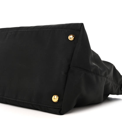 Prada Tessuto Nylon Saffiano Tote Black 11 of 15