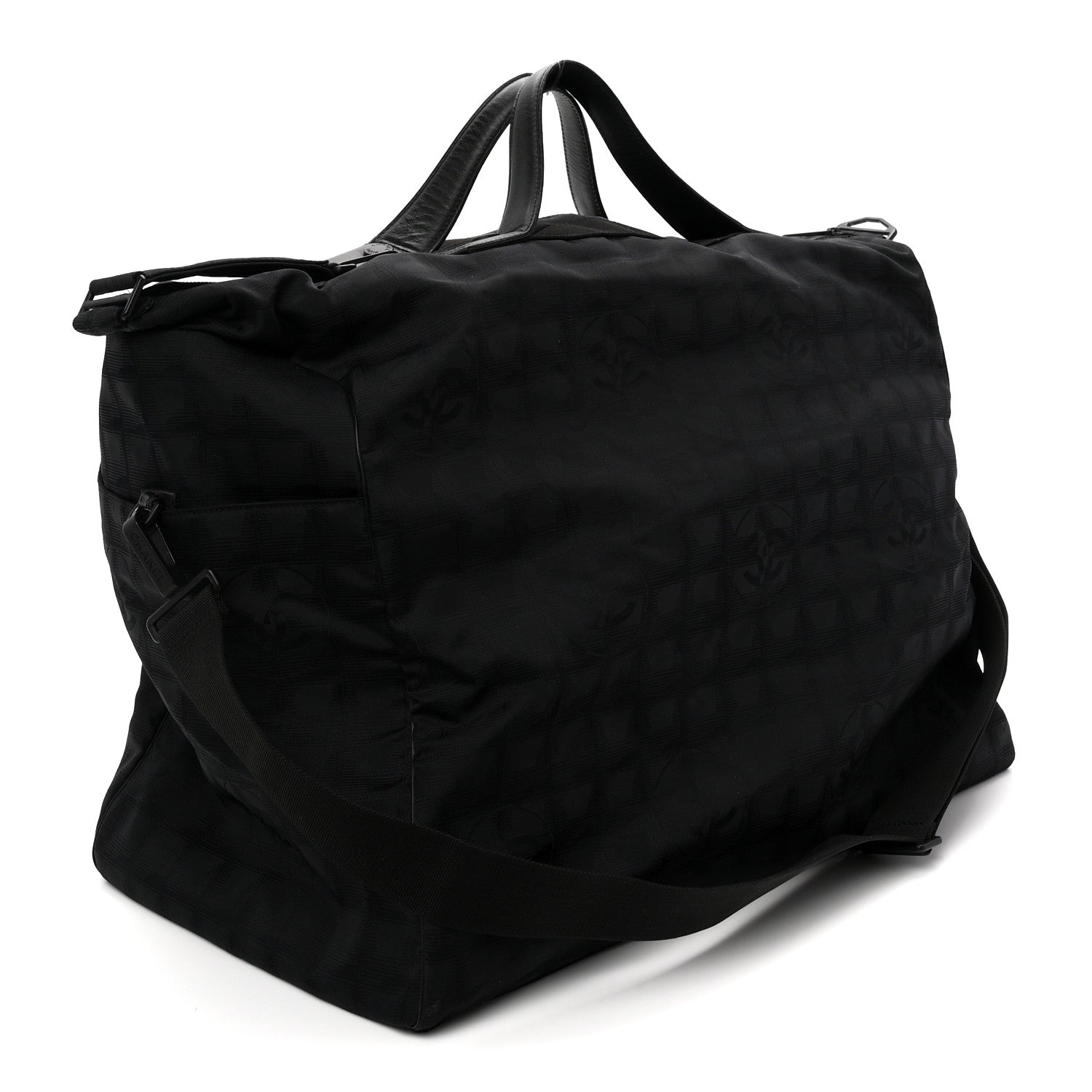 Chanel Nylon Travel Duffle Black 1917105 – FASHIONPHILE