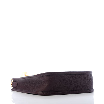 Hermes Taurillon Clemence Flipperball Sangle Evelyne TPM Rouge Sellier Caramel Nata Gold 3 of 9