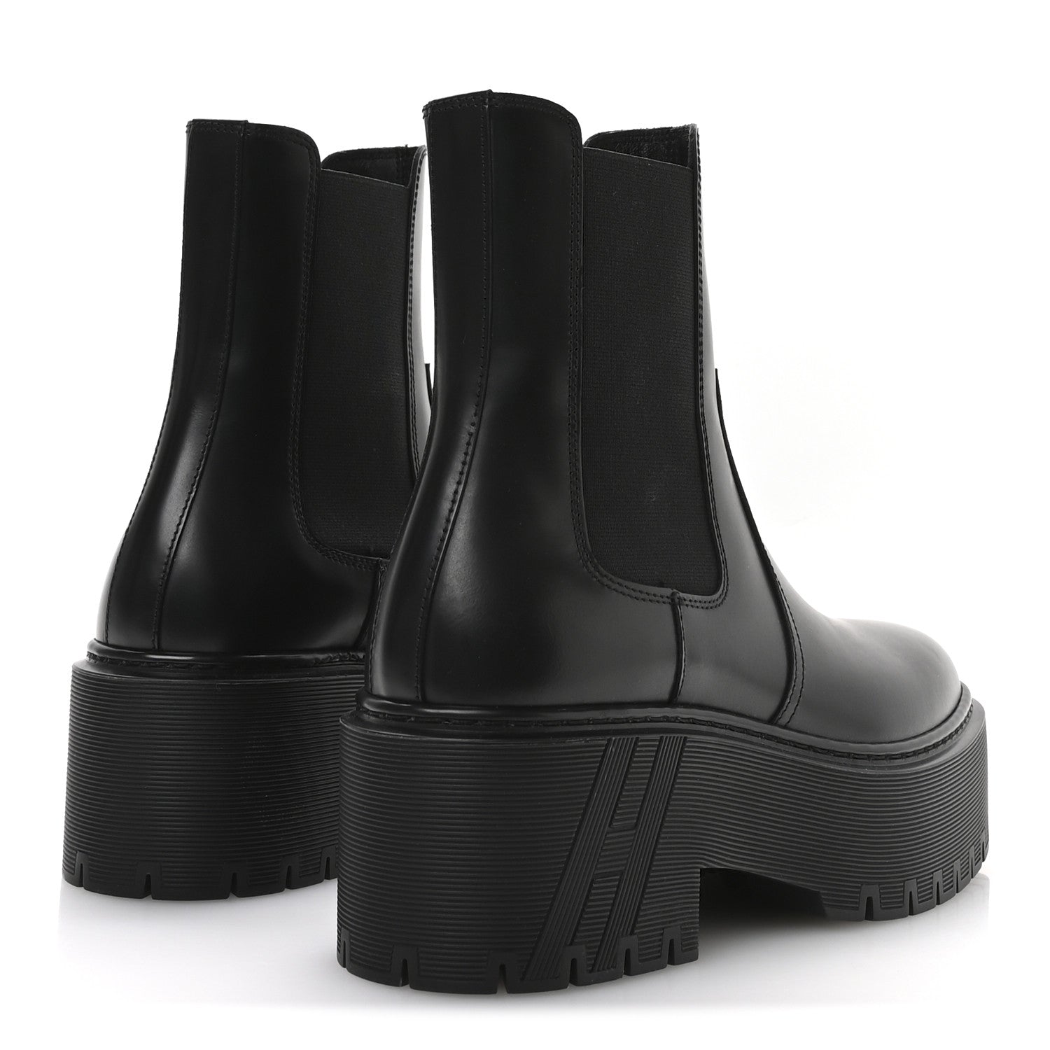Hermes Calfskin Harrow Ankle Boots 35 Black 5 of 9