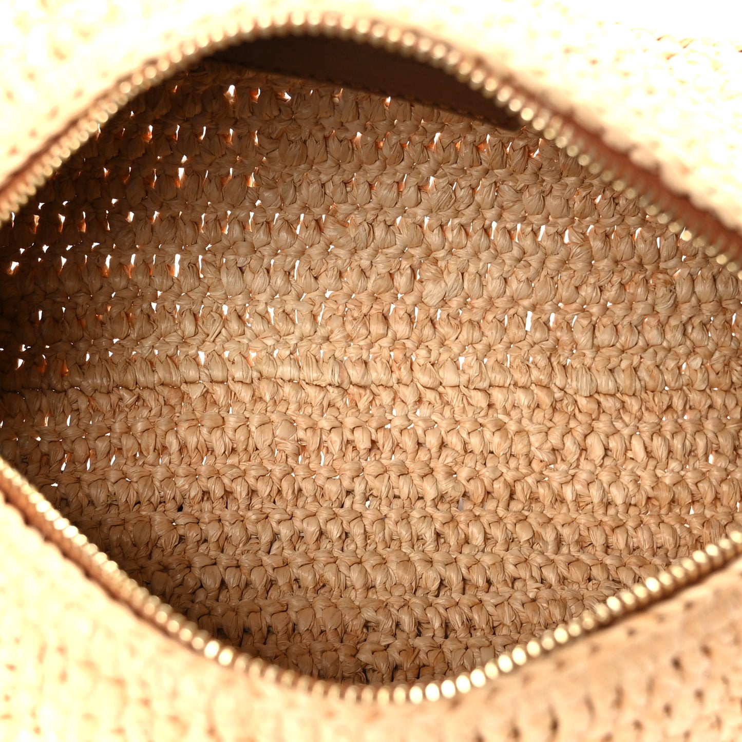 Raffia Monogram Cassandre Small Cylindric Bag Natural Brick