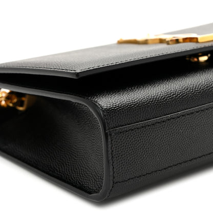 Saint Laurent Grain De Poudre Small Monogram Kate Satchel Black 8 of 9