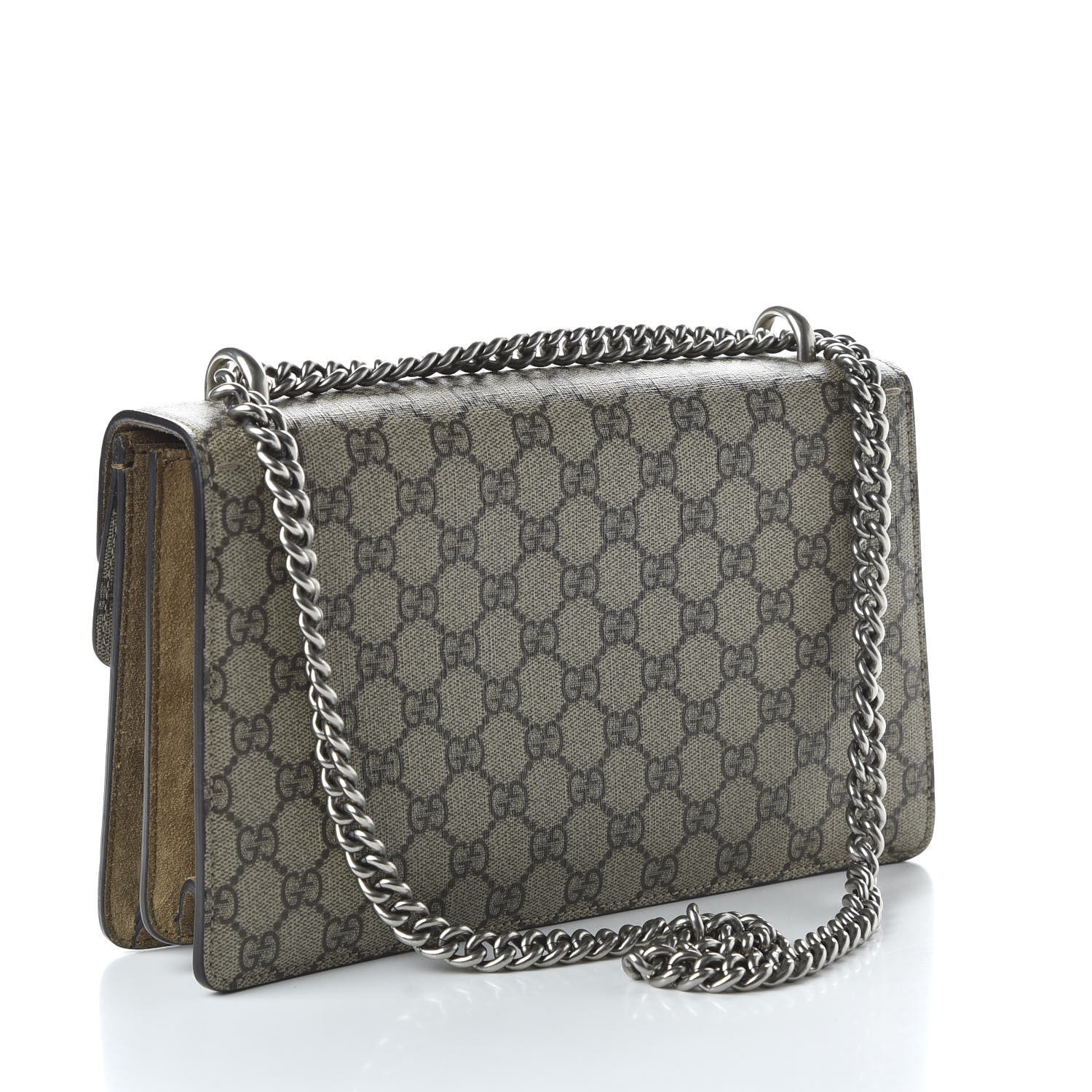 Gucci GG Supreme Monogram Small Dionysus Shoulder Bag Taupe 3 of 10
