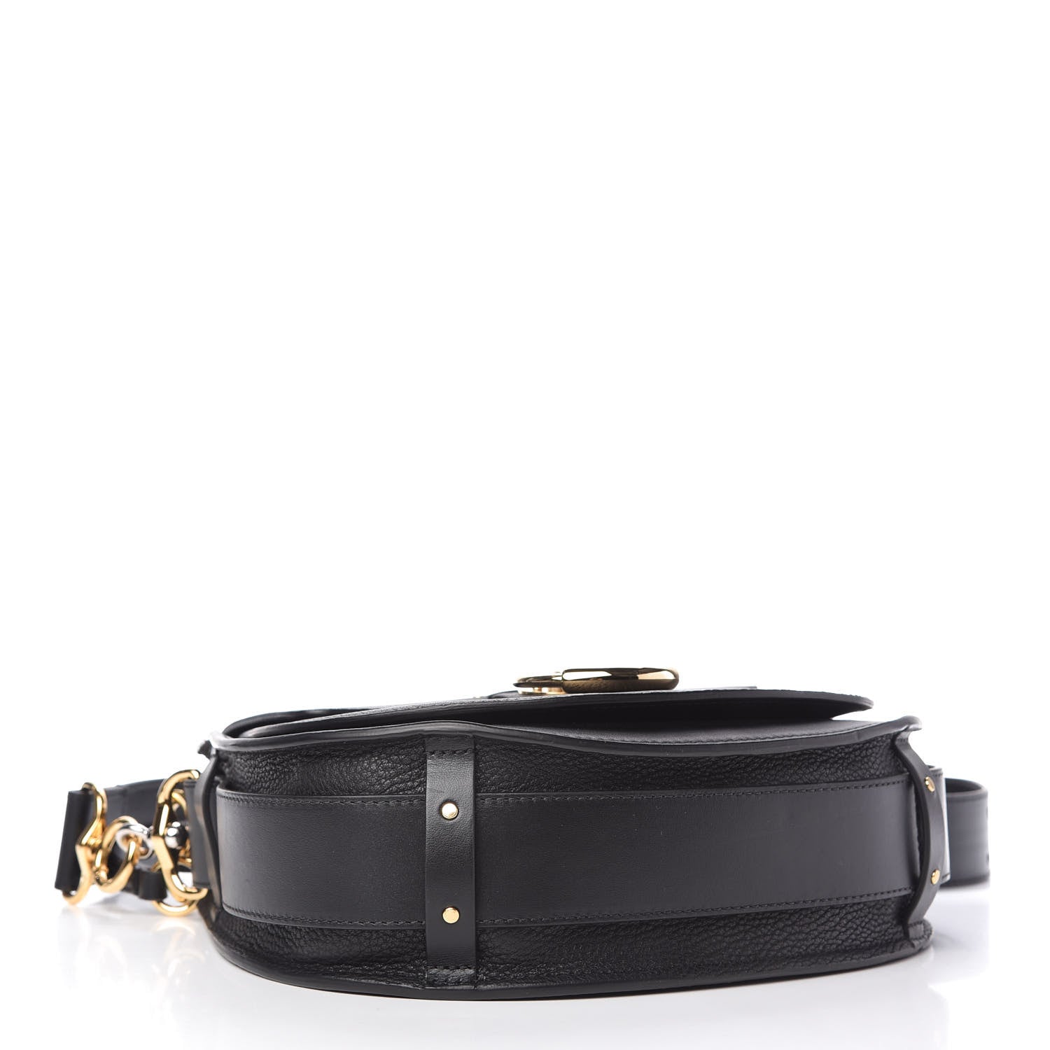 Chloe Grained Calfskin Large Tess Bag Black 4 of 10