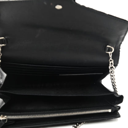Gucci Velvet GG Monogram Mini Dionysus Chain Wallet Black 5 of 14