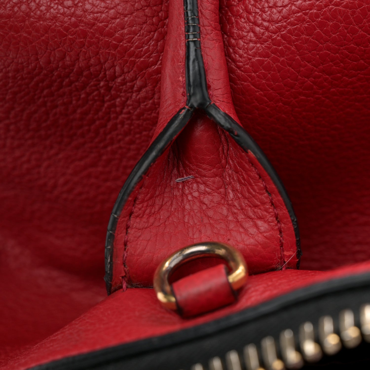 Miu Miu Goatskin Madras Bauletto Top Handle Tote Red 12 of 13