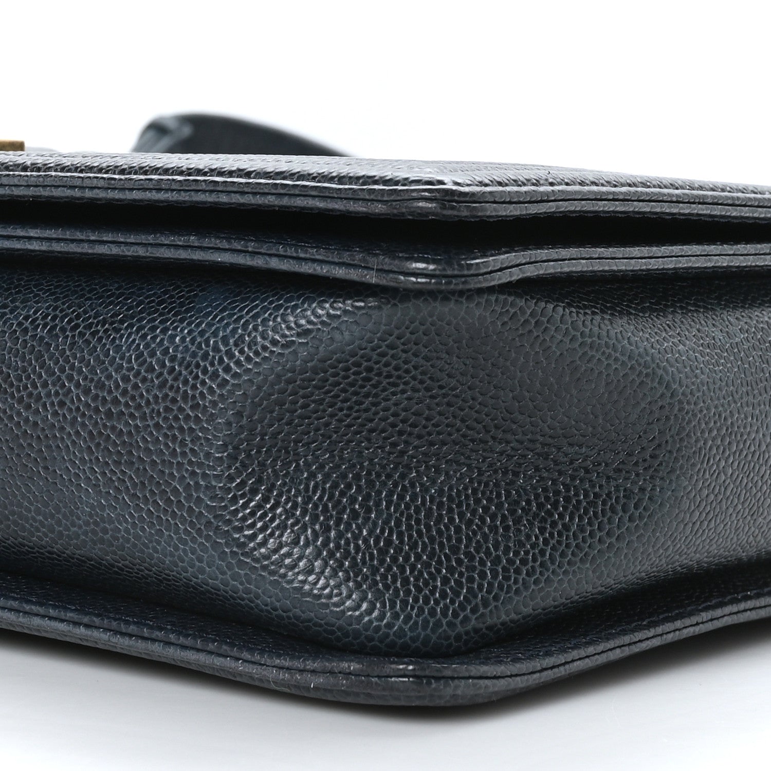 Chanel Caviar Quilted Large Boy Flap Blue 9 of 9