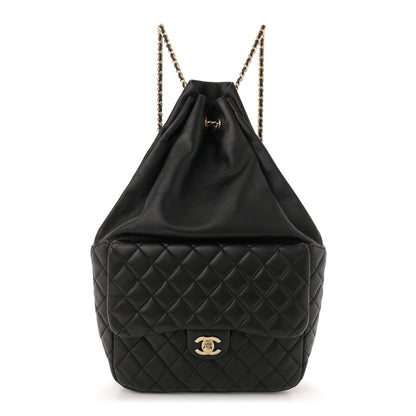 Chanel Lambskin Quilted Large In Seoul Backpack Black 1 of 10