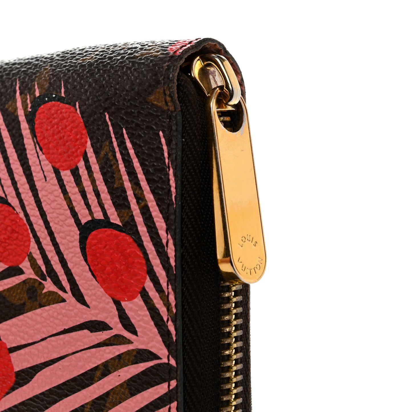 Monogram Jungle Dots Zippy Wallet Sugar Pink Poppy