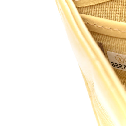Chanel Lambskin Quilted Chanel 19 Flap Wallet Yellow 8 of 9