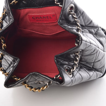Chanel Aged Calfskin Quilted Small Gabrielle Backpack Black 5 of 10
