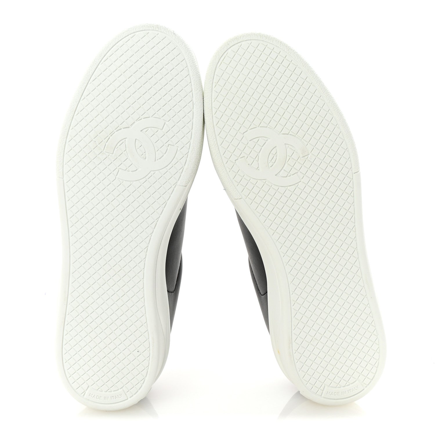Chanel Calfskin CC Womens Sneakers 35 Black 6 of 9