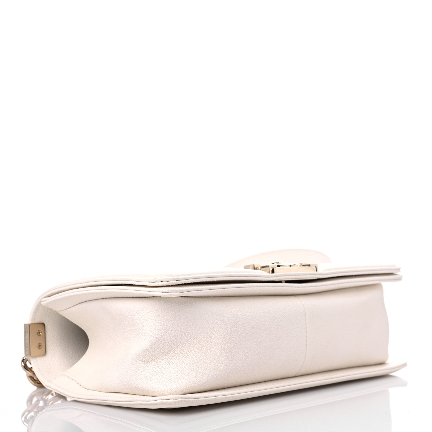Chanel Caviar Quilted Medium Boy Flap White 4 of 9