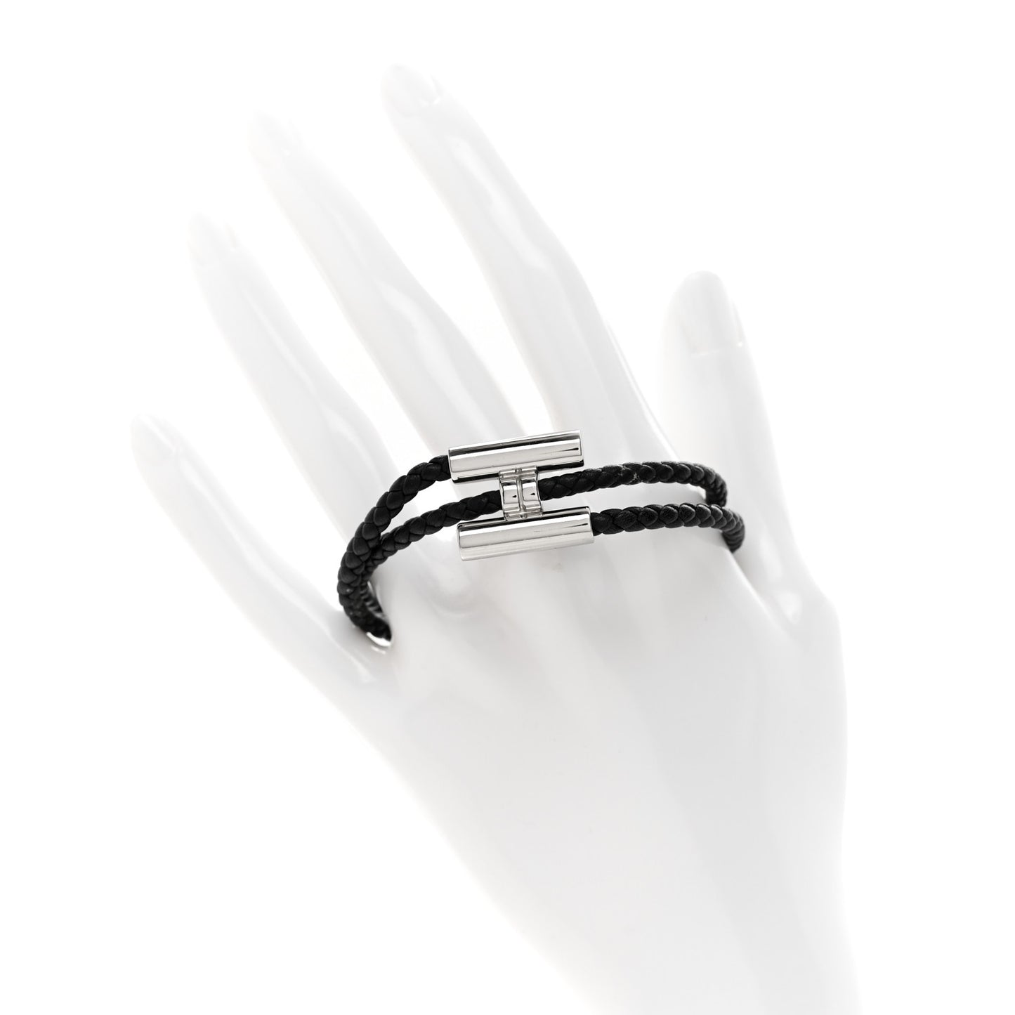 Swift Double Wrap Cord Tournis Tresse Bracelet T3 Black