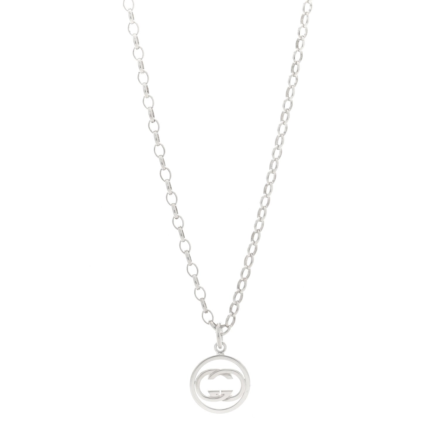 Gucci Sterling Silver Britt Necklace 1 of 5