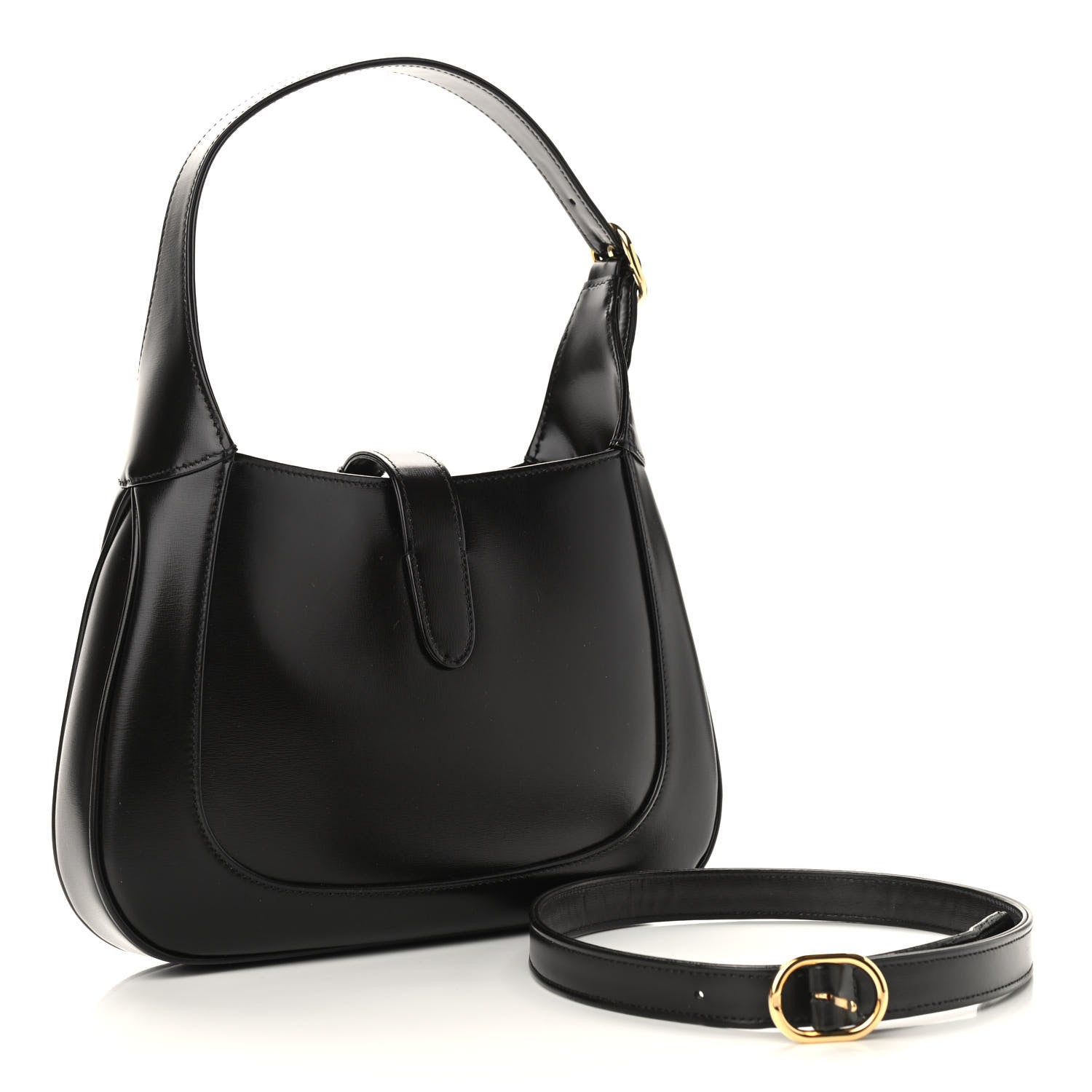 Gucci Boarded Dyana Lux Calfskin Small Jackie 1961 Hobo Black 3 of 11