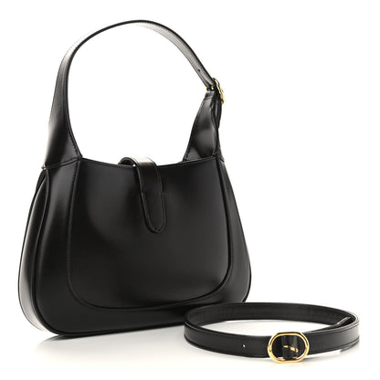 Gucci Boarded Dyana Lux Calfskin Small Jackie 1961 Hobo Black 3 of 11