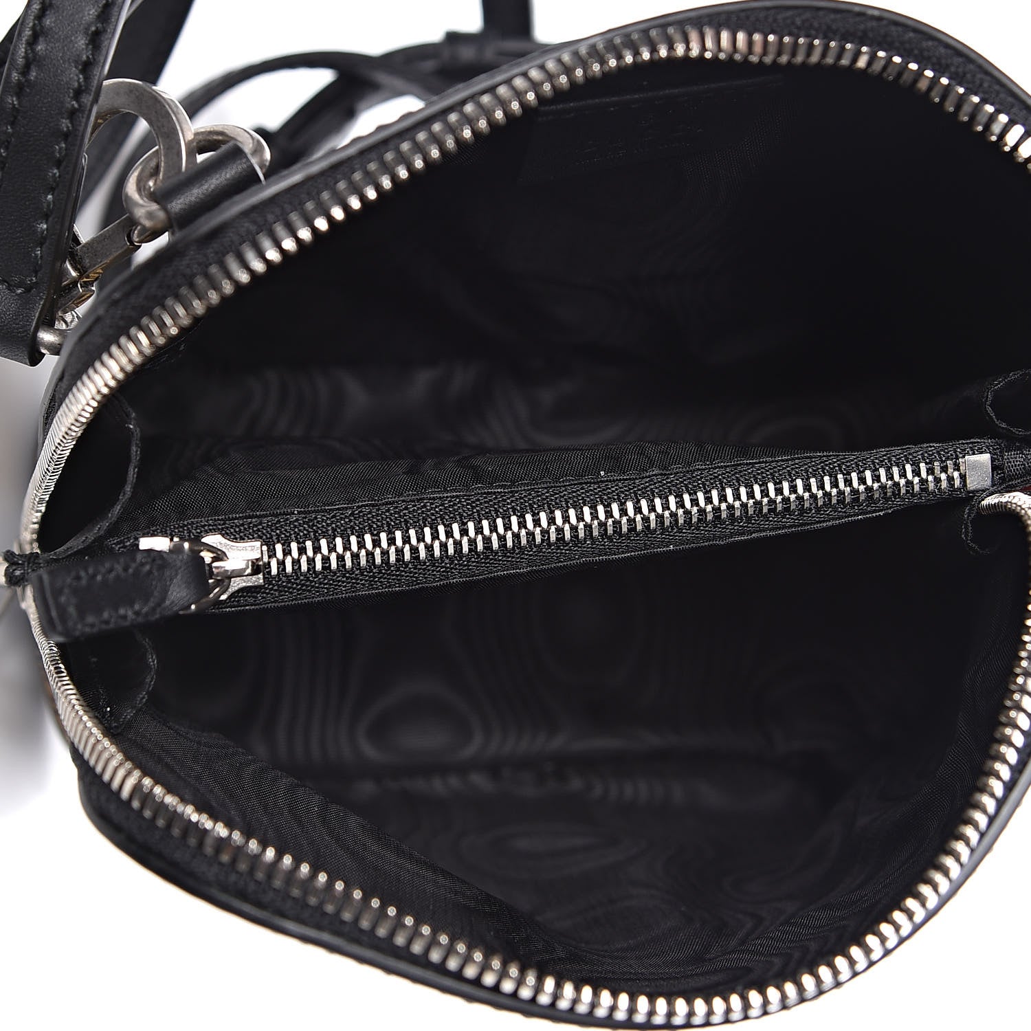 Gucci X SEGA Calfskin GUCCY Stars Mini Dome Shoulder Bag Black Gold 5 of 10
