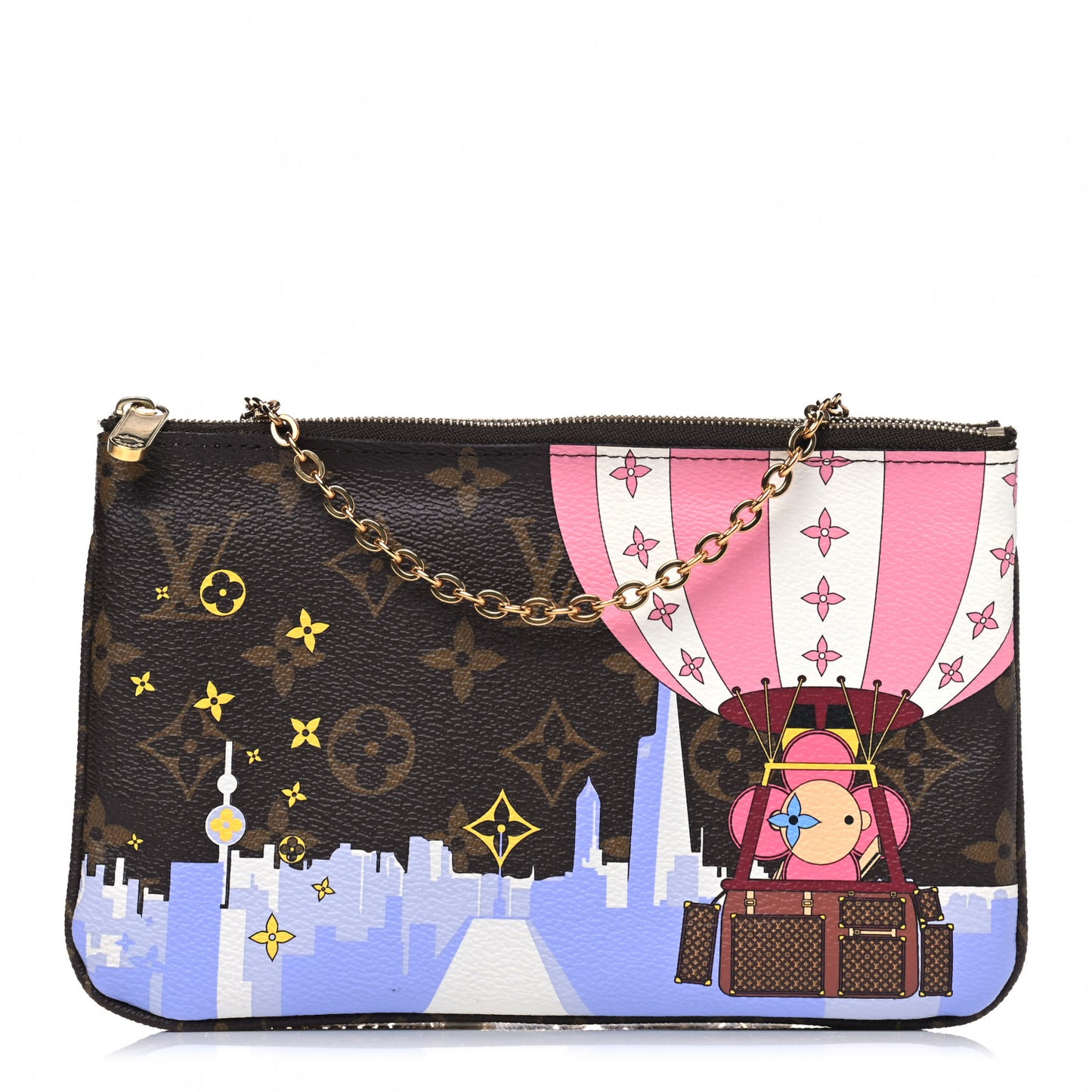 Monogram 2019 Christmas Animation Double Zip Pochette