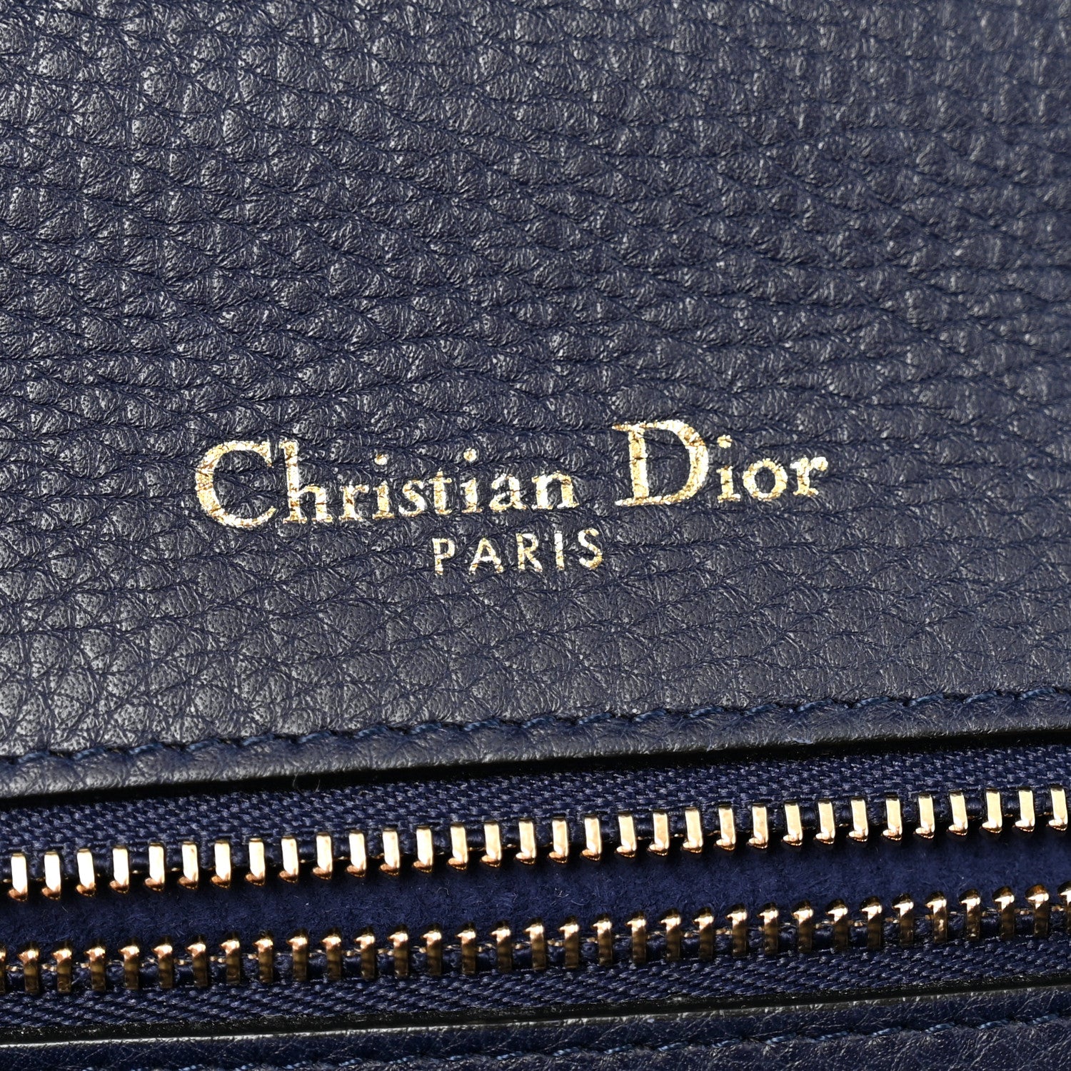 Christian Dior Grained Calfskin Medium Diorama Flap Bag Indigo 6 of 15