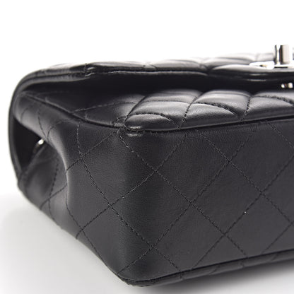 Chanel Lambskin Quilted Mini Rectangular Flap Black 5 of 12
