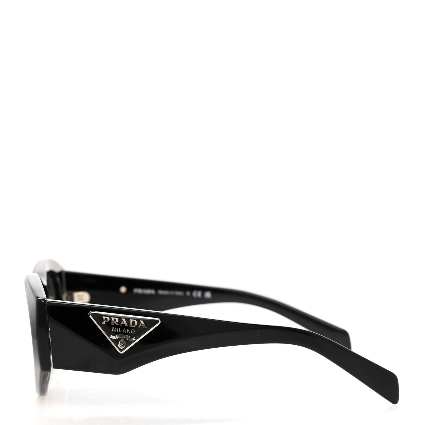 Acetate Oval Symbole Sunglasses SPR 20Z Black