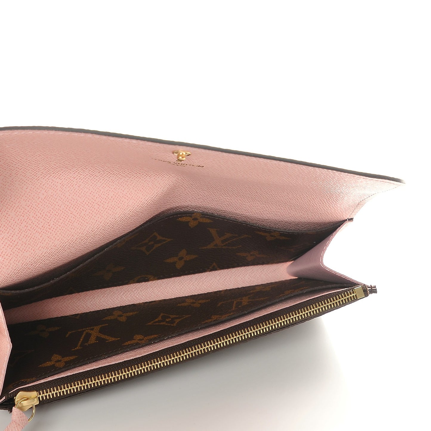 Monogram Emilie Wallet Rose Ballerine