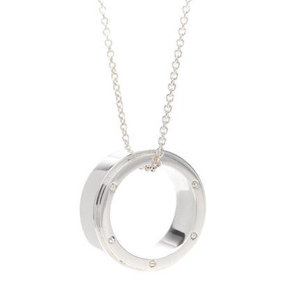 Tiffany Sterling Silver Open Ring Pendant Necklace 6 of 7