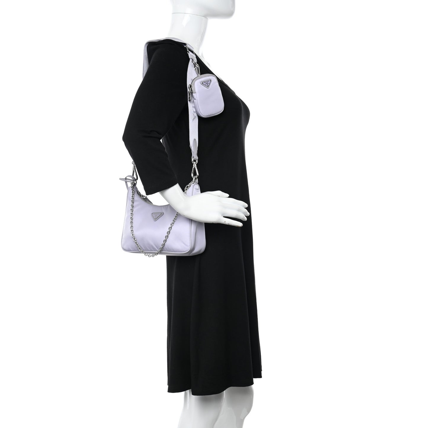 Re-Nylon Saffiano Re-Edition 2005 Shoulder Bag Glicine