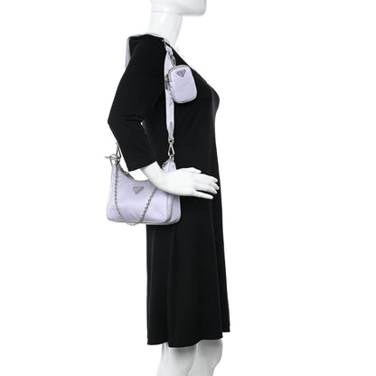Prada Re-Nylon Saffiano Re-Edition 2005 Shoulder Bag Glicine 2 of 13