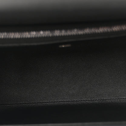 Salvatore Ferragamo Silk Calfskin Gancini Small Boxyz Black Avorio Azzur 5 of 9