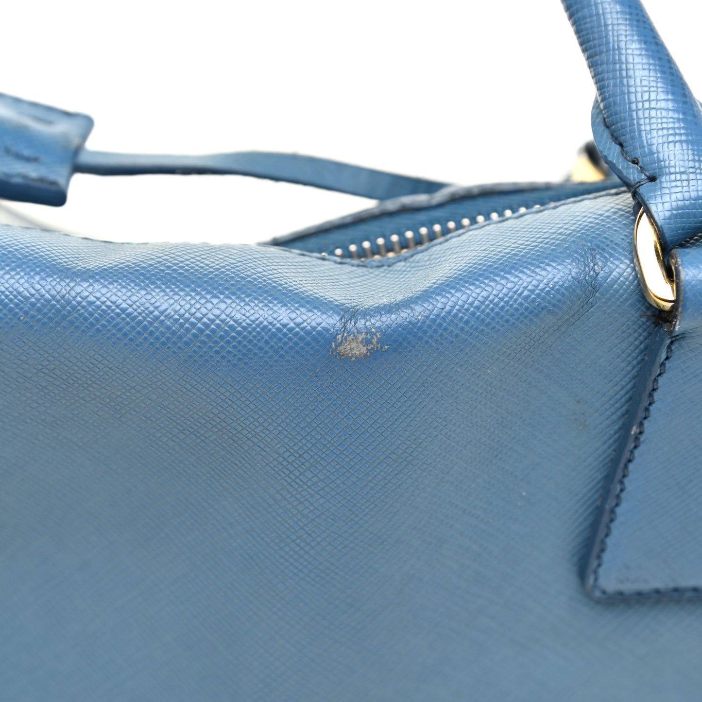 Saffiano Medium Galleria Double Zip Tote Cobalto