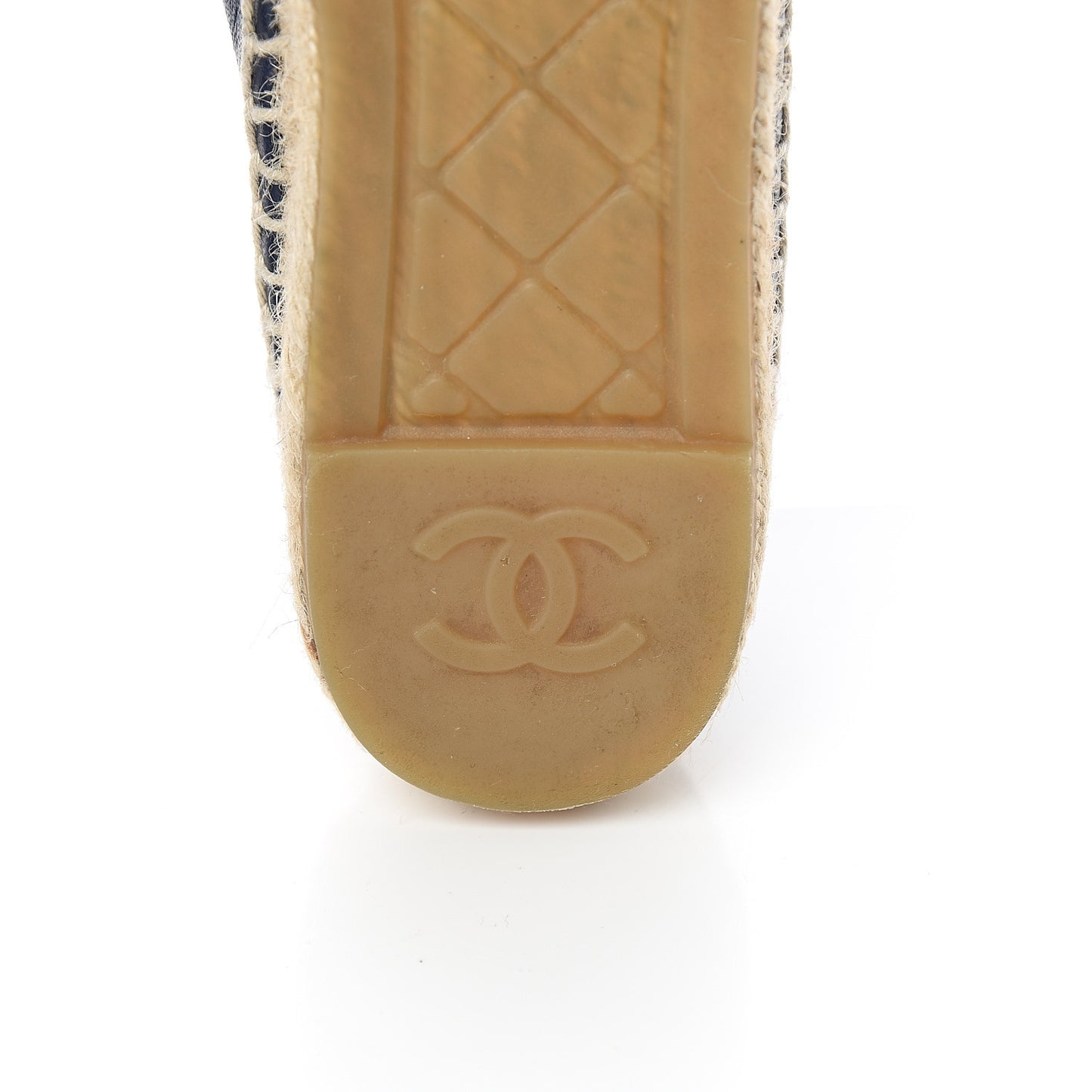 Lambskin CC Espadrilles 37 Navy Black