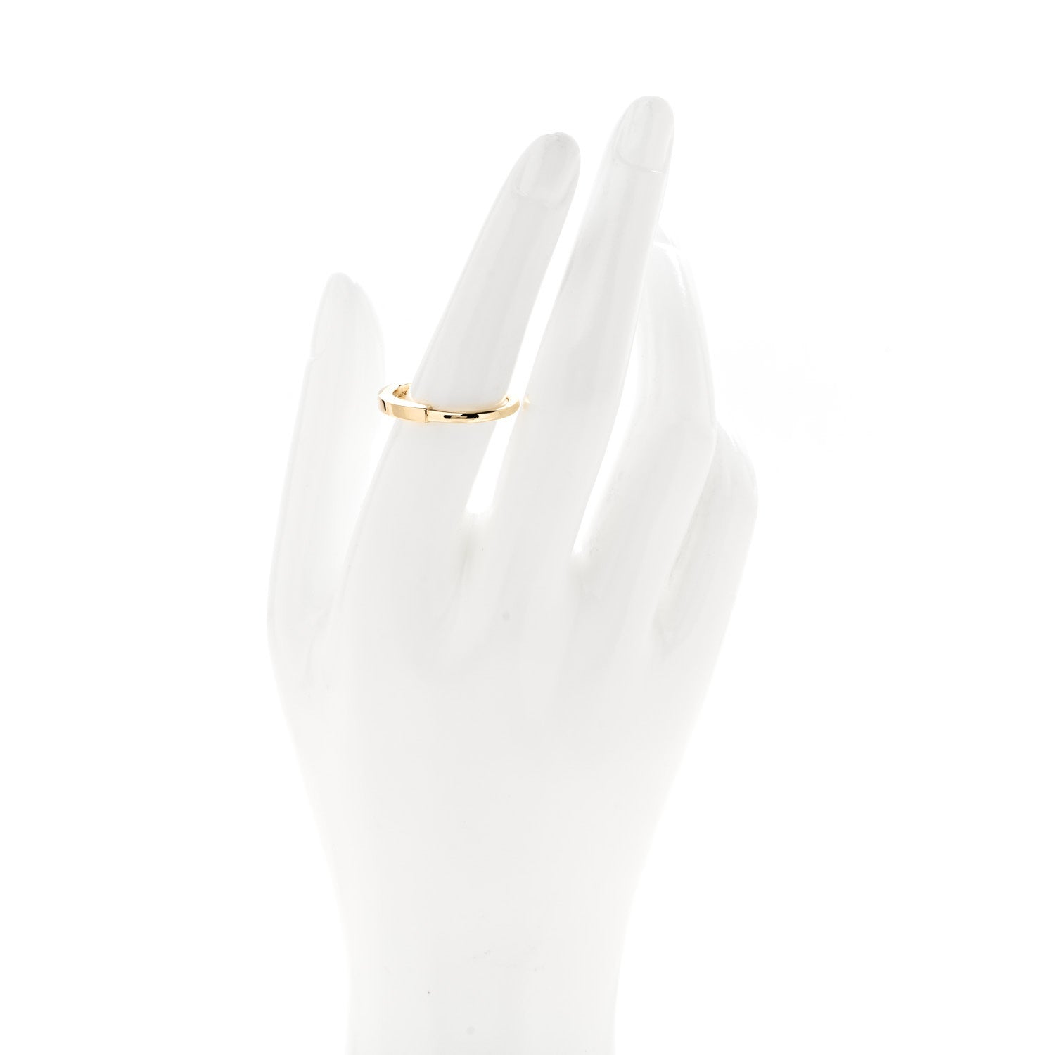 Tiffany 18K Yellow Gold Lock Ring 57 8 2 of 5