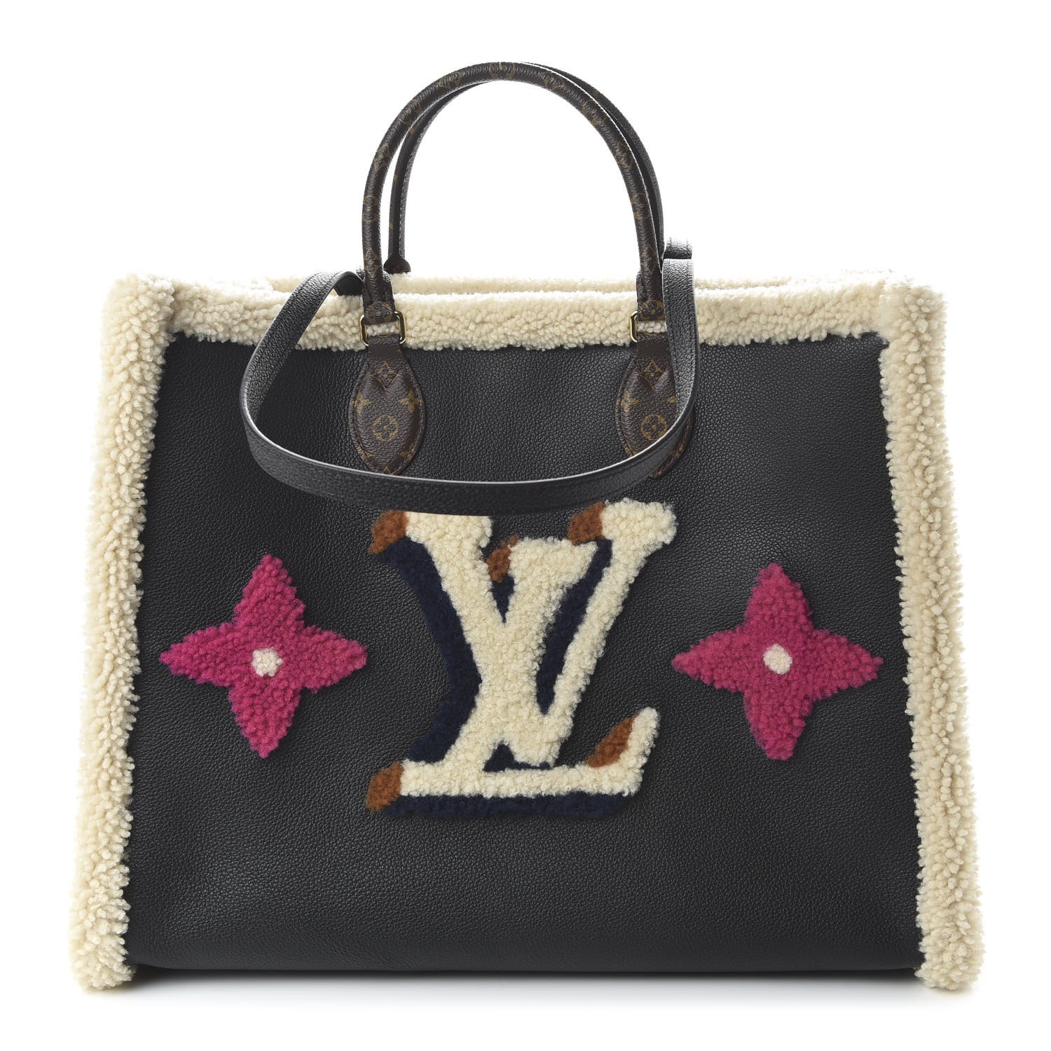 Louis Vuitton Calfskin Monogram Teddy Onthego GM Black 1 of 10