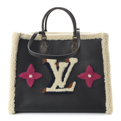 Louis Vuitton Calfskin Monogram Teddy Onthego GM Black 1 of 10