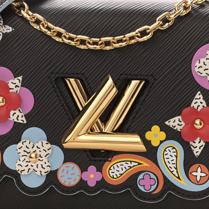 Louis Vuitton Epi Blooming Flowers Twist Shoulder Bag MM Black 6 of 6