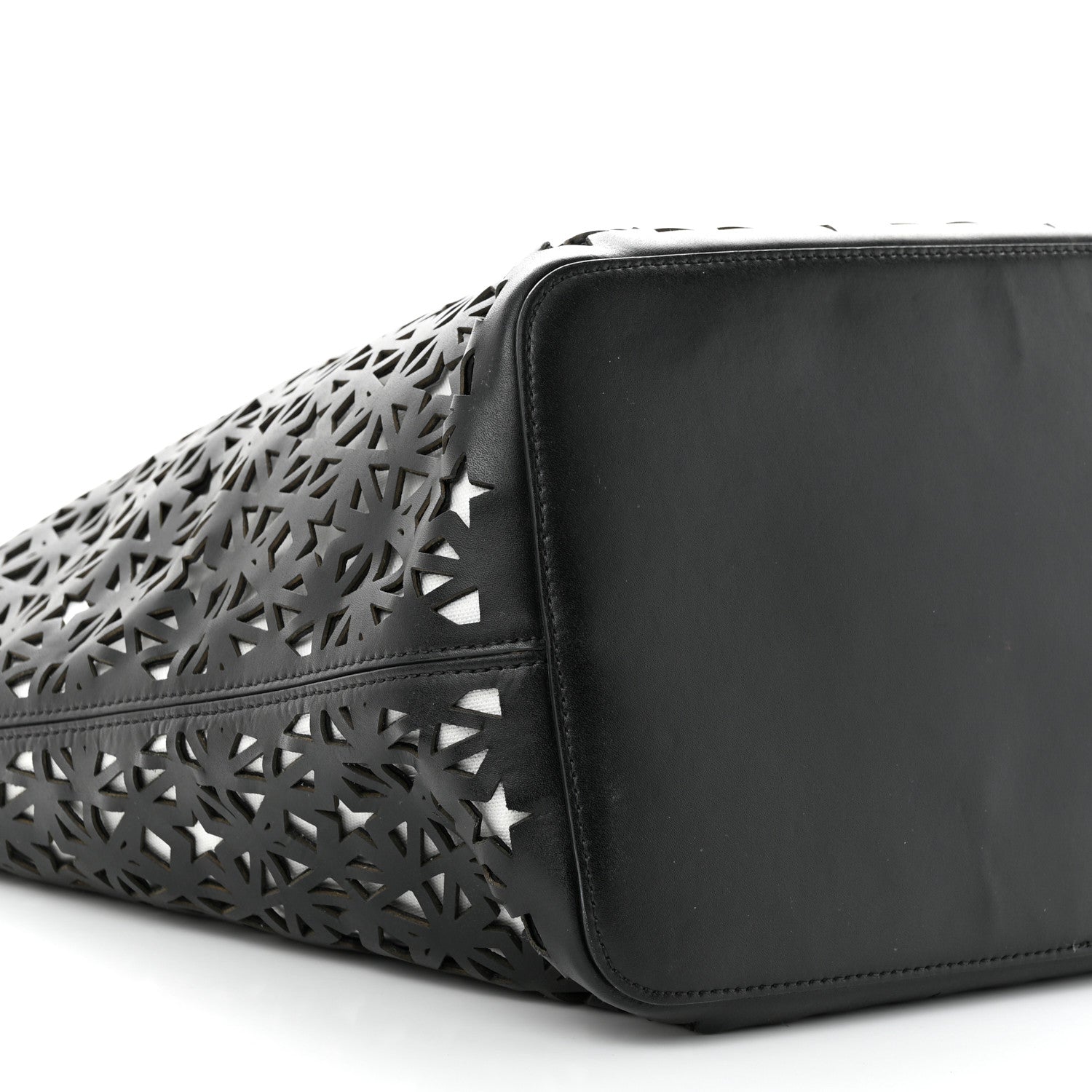 Givenchy Calfskin Lazer Cut Large Antigona Tote Black White 8 of 12