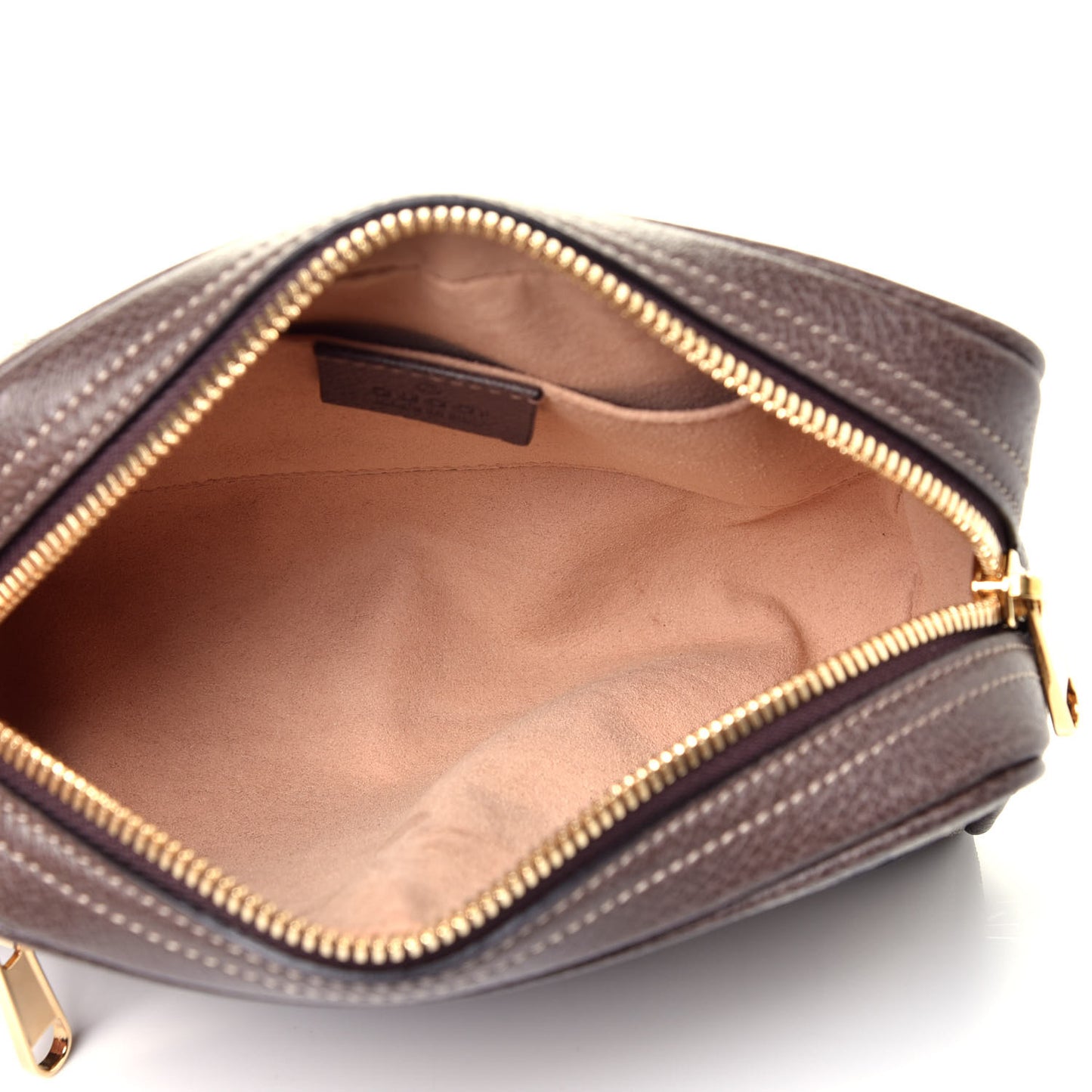 GG Supreme Monogram Web Small Ophidia Belt Bag 85 34 Dark Brown