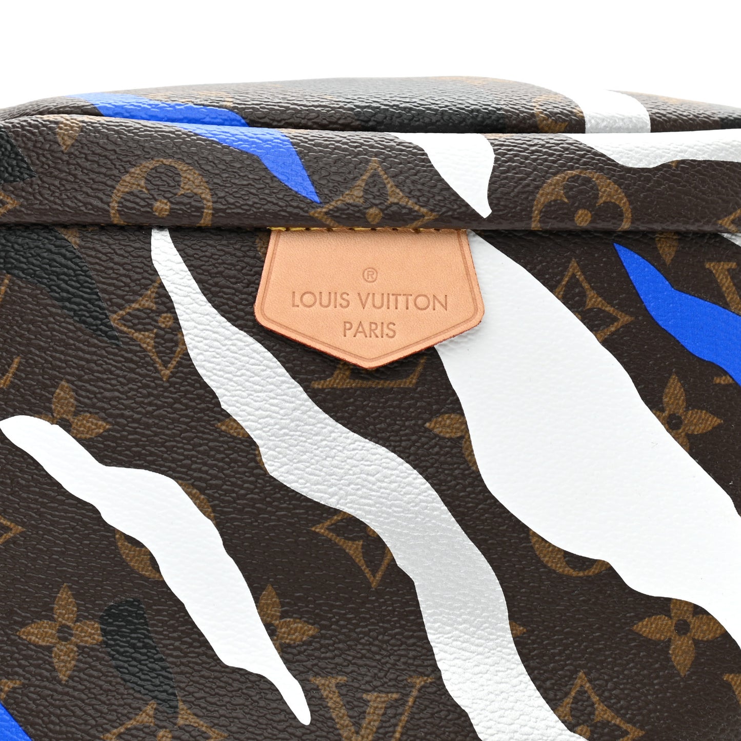 X LOL Monogram Bumbag Blue Silver