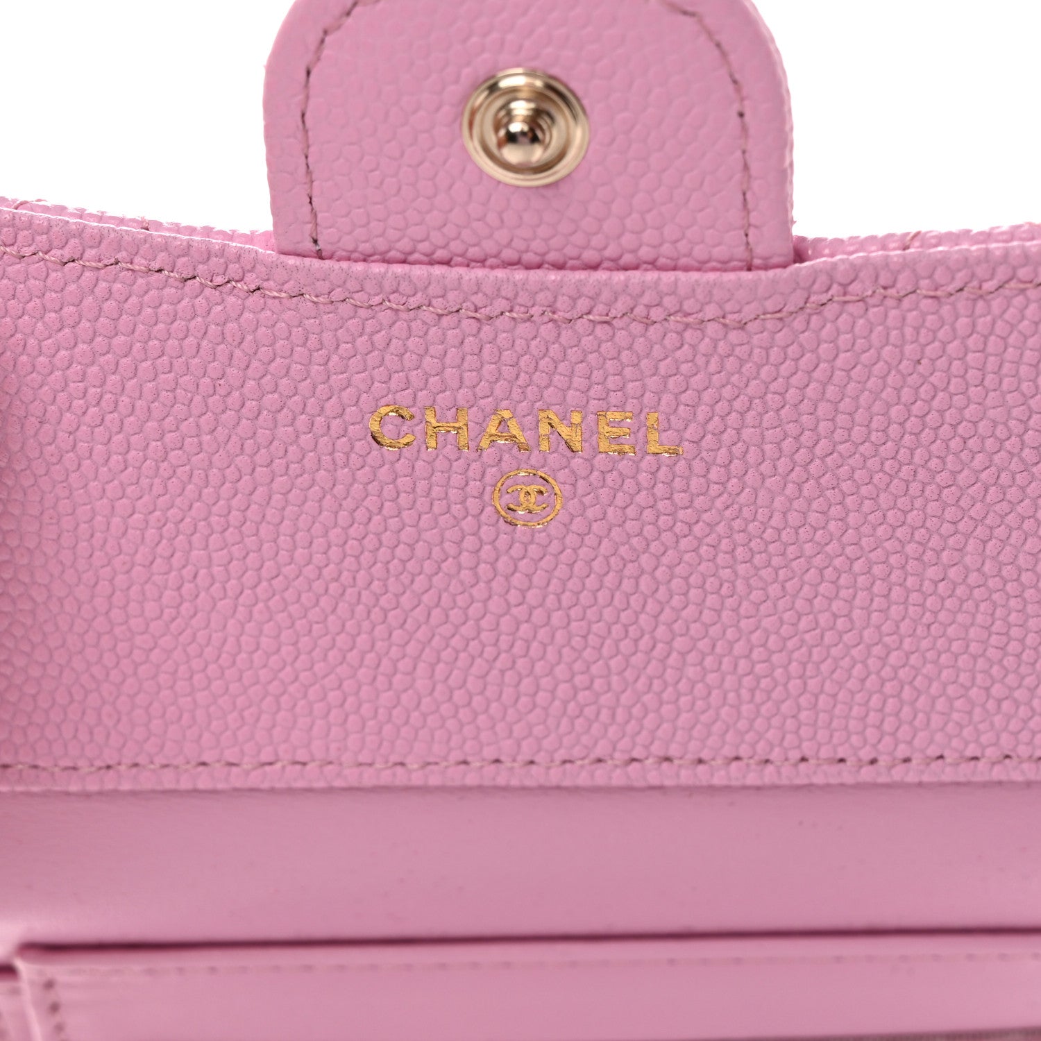 Chanel Caviar Quilted Compact Flap Wallet Pink 6 of 9
