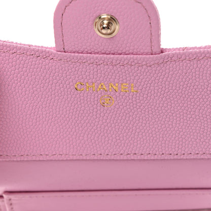 Chanel Caviar Quilted Compact Flap Wallet Pink 6 of 9