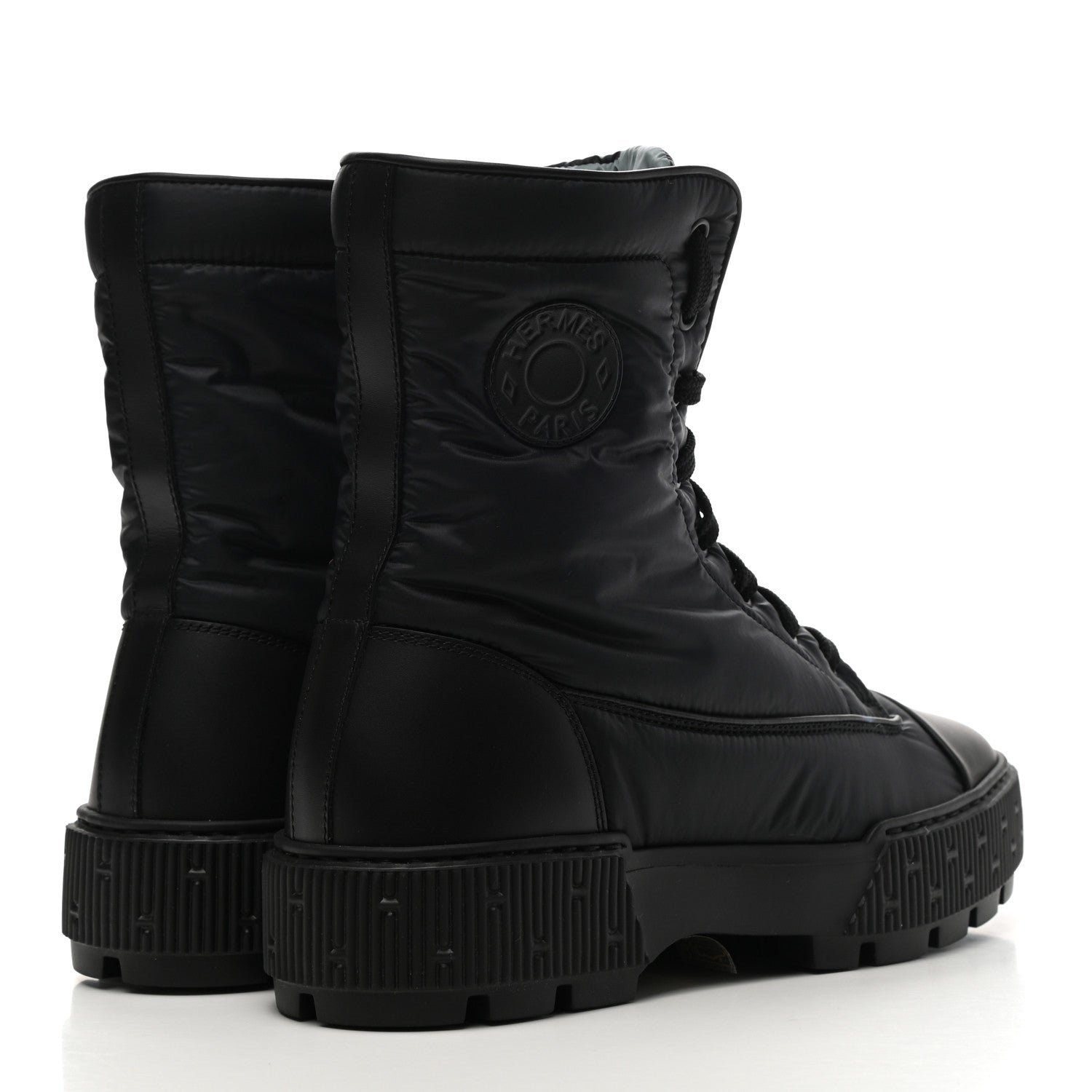 Hermes Calfskin Parachute Fresh Ankle Boots 39 Black 4 of 9
