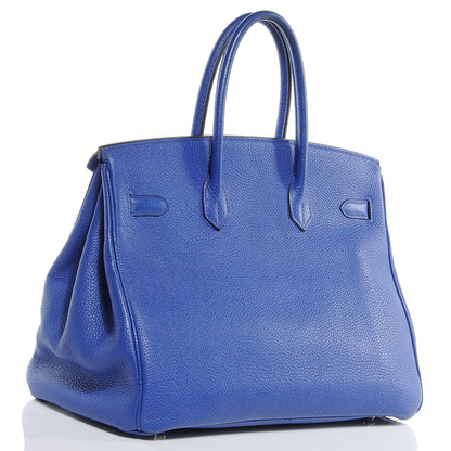 Hermes Togo Birkin 35 Bleu Electrique 3 of 9