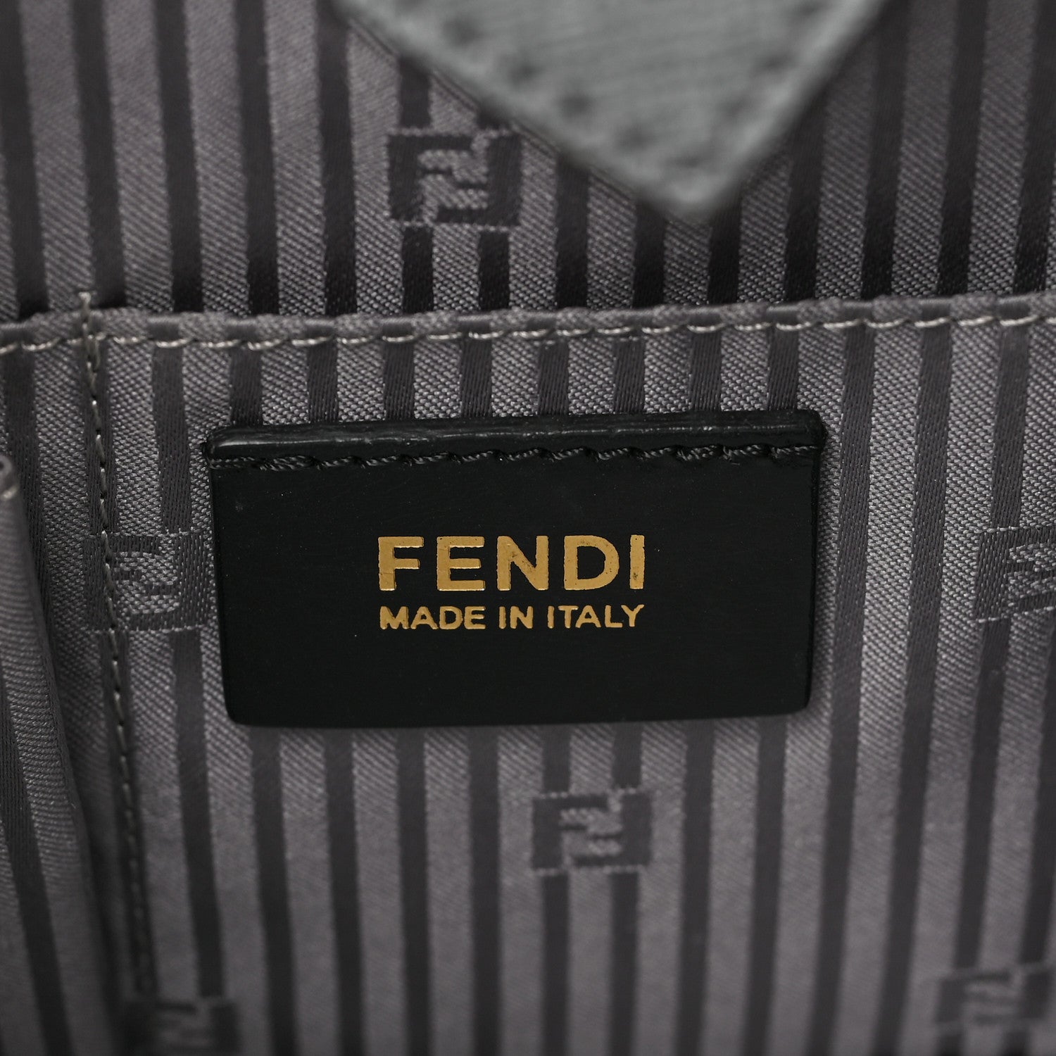 Fendi Vitello Elite Flamingo Regular 2Jours Tote Grigio Grigio Chiaro 6 of 8