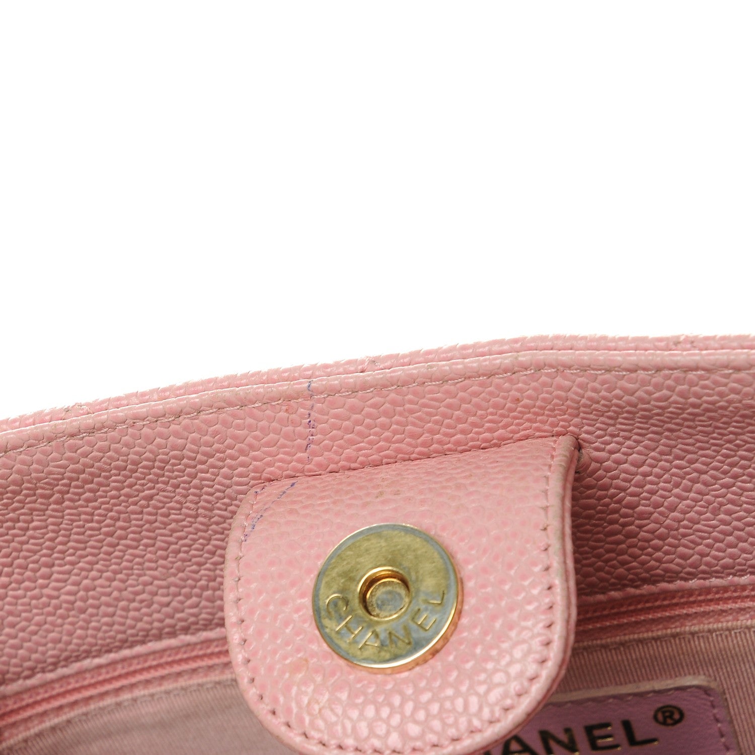 Chanel Caviar Petit Shopping Tote PST Pink 17 of 19